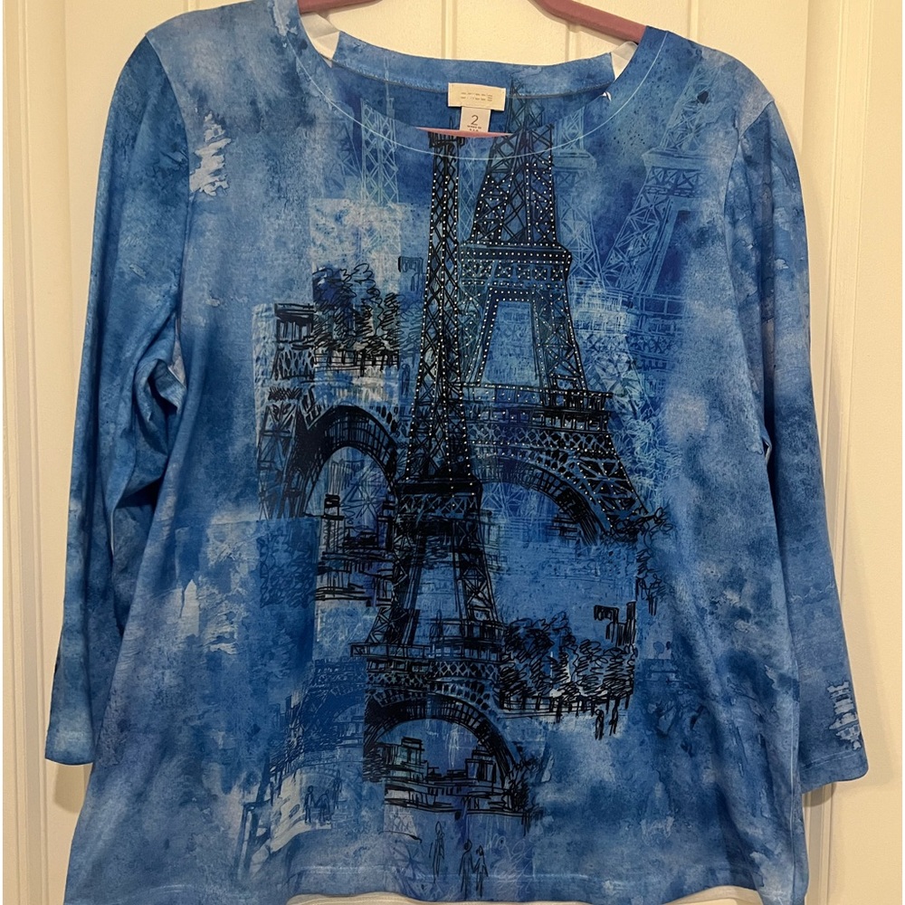 Embellished Paris top by Chico's